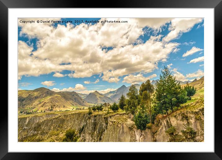 Valley and Andes Range Mountains Latacunga Ecuador Framed Mounted Print by Daniel Ferreira-Leite