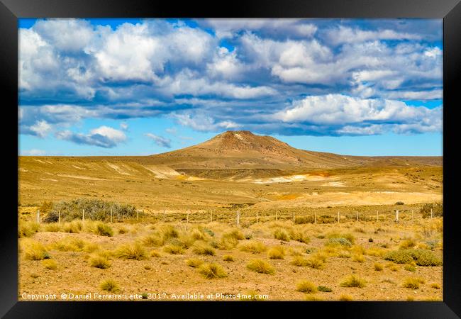 Patagonian Landscape Scene, Argentina Framed Print by Daniel Ferreira-Leite