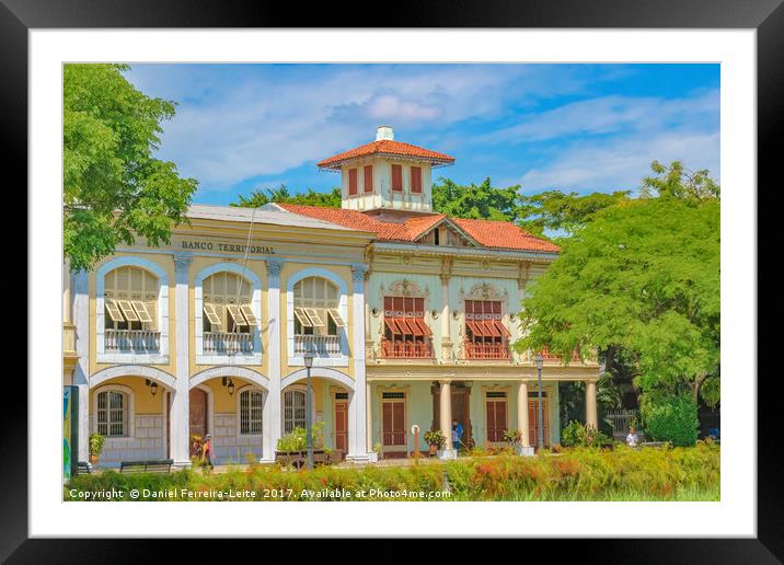 Historic Buildings, Guayaquil, Ecuador Framed Mounted Print by Daniel Ferreira-Leite