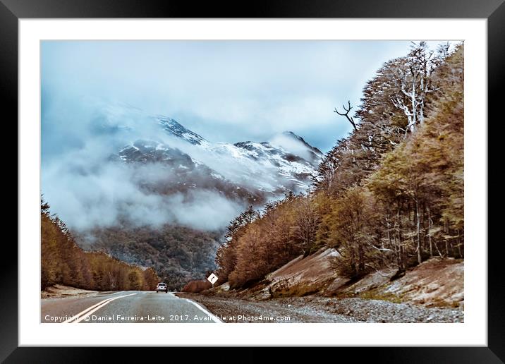Patagonian Highway, Los Lagos, Chile Framed Mounted Print by Daniel Ferreira-Leite