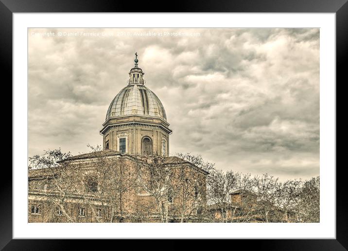 Rome Downtown Buildings Framed Mounted Print by Daniel Ferreira-Leite