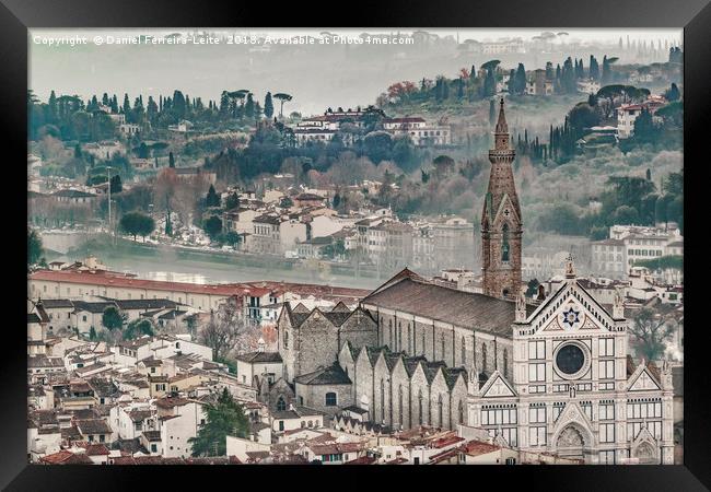 Aerial View Florence, Italy Framed Print by Daniel Ferreira-Leite