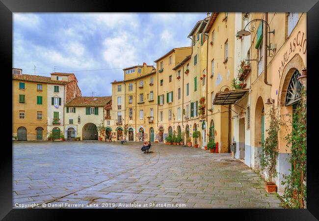 Piazza Anfiteatro, Lucca City, Italy Framed Print by Daniel Ferreira-Leite