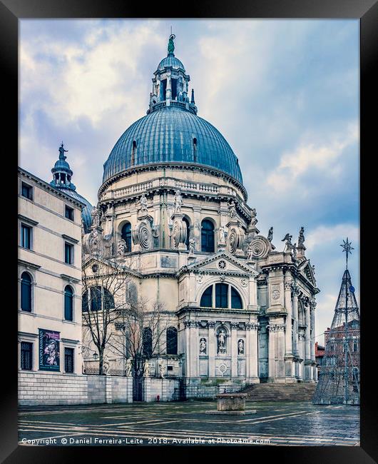 Santa Maria della Salute Exterior Facade Framed Print by Daniel Ferreira-Leite