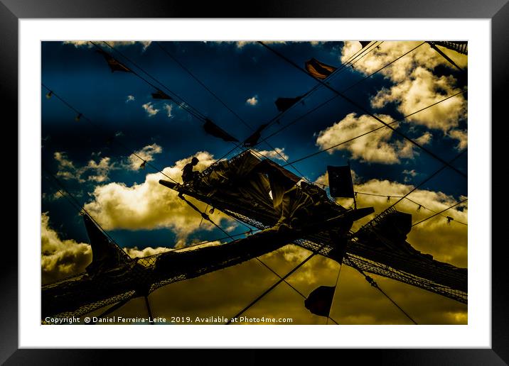 Sailor at Reefpoint High Contrast Photo Framed Mounted Print by Daniel Ferreira-Leite