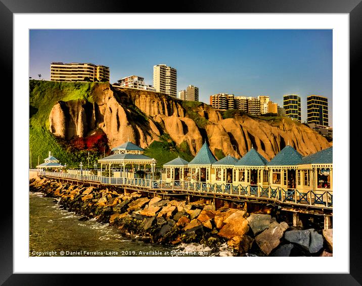 Lima Peru Coastal Scene Photo Framed Mounted Print by Daniel Ferreira-Leite