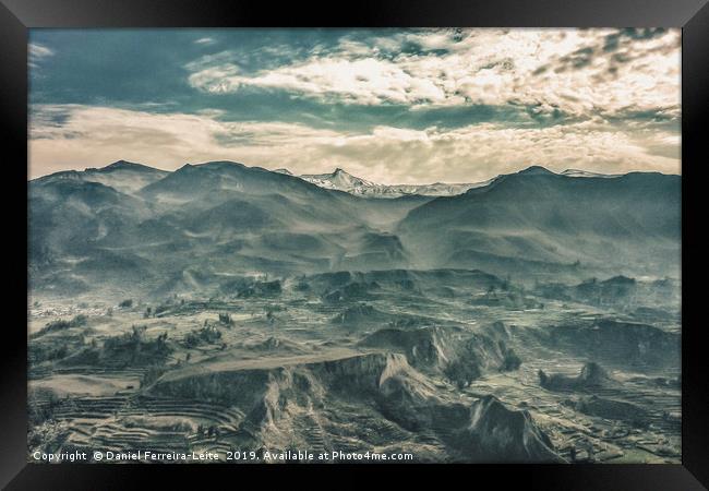 Mountains of Colca Valley in Arequipa Peru Framed Print by Daniel Ferreira-Leite