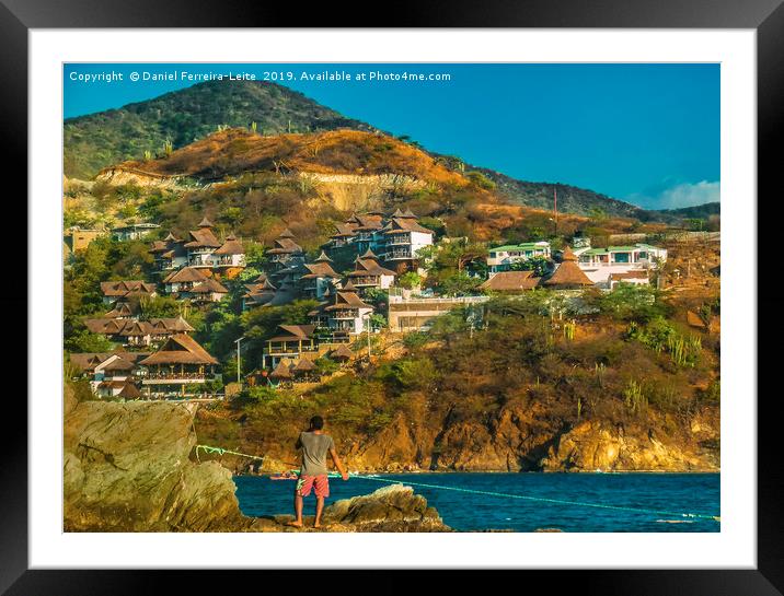 Taganga Landscape and Architecture Framed Mounted Print by Daniel Ferreira-Leite