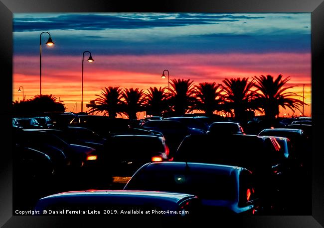 Sunset in Punta del Este Framed Print by Daniel Ferreira-Leite