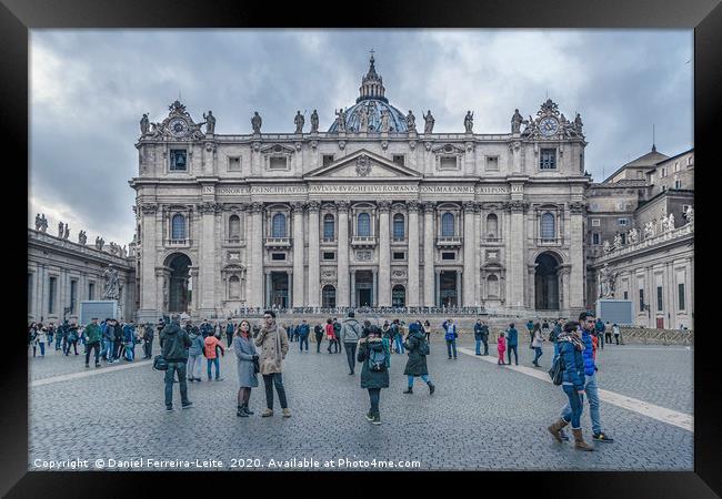 Saint Peters Square at Rome, Italy Framed Print by Daniel Ferreira-Leite