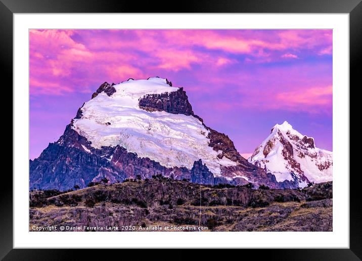 Snowy Andes Mountains, El Chalten Argentina Framed Mounted Print by Daniel Ferreira-Leite