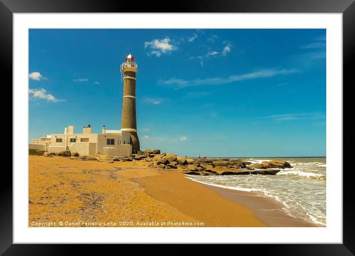 Jose Ignacio Lighthouse and the Beach Framed Mounted Print by Daniel Ferreira-Leite