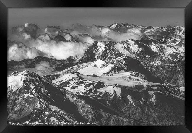 Andes Mountains Aerial View, Chile Framed Print by Daniel Ferreira-Leite