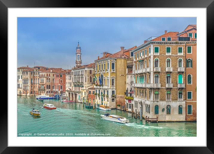 Venice Grand Canal, Italy Framed Mounted Print by Daniel Ferreira-Leite