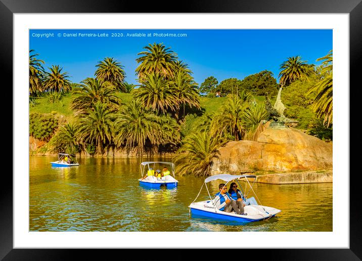 Lake Park, Parque Rodo, Montevideo, Uruguay Framed Mounted Print by Daniel Ferreira-Leite