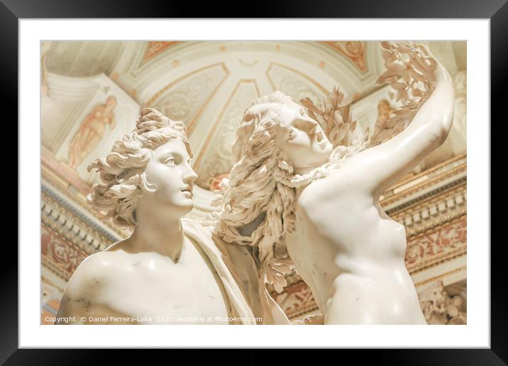 Apollo and Daphne Bernini Masterpiece Framed Mounted Print by Daniel Ferreira-Leite