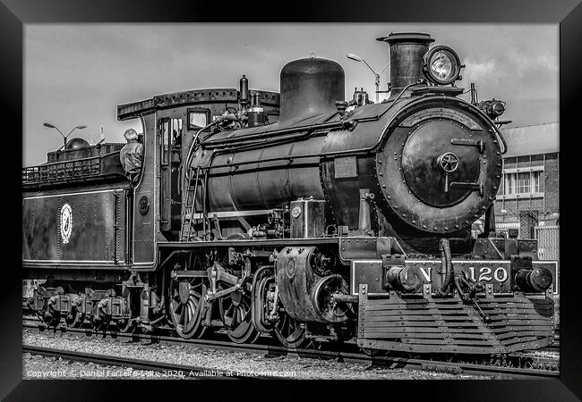 Steam Locomotive, Montevideo, Uruguay Framed Print by Daniel Ferreira-Leite