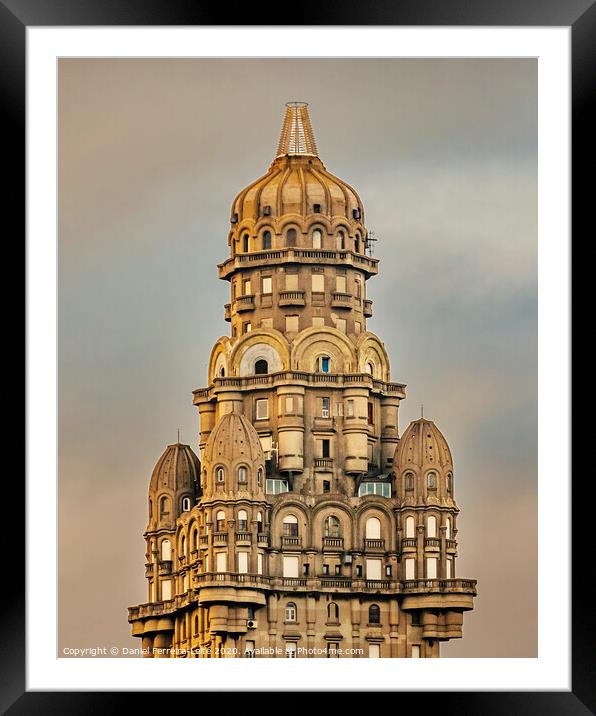 Salvo Palace Exterior, Montevideo, Uruguay Framed Mounted Print by Daniel Ferreira-Leite