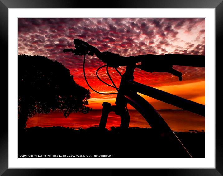 Mountain Bike Parked at Waterfront Park Framed Mounted Print by Daniel Ferreira-Leite