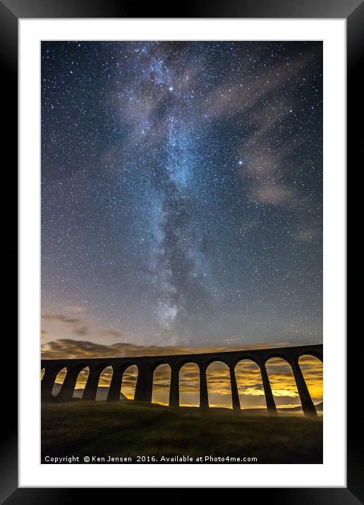 Galactic Highways Framed Mounted Print by Ken Jensen