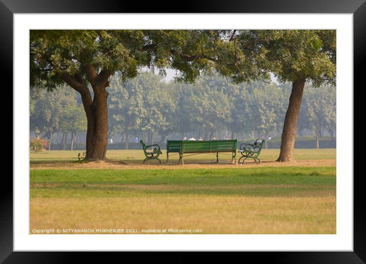 Outdoor grass Framed Mounted Print by NITYANANDA MUKHERJEE