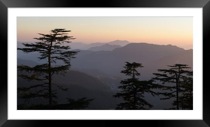 Outdoor mountain Framed Mounted Print by NITYANANDA MUKHERJEE