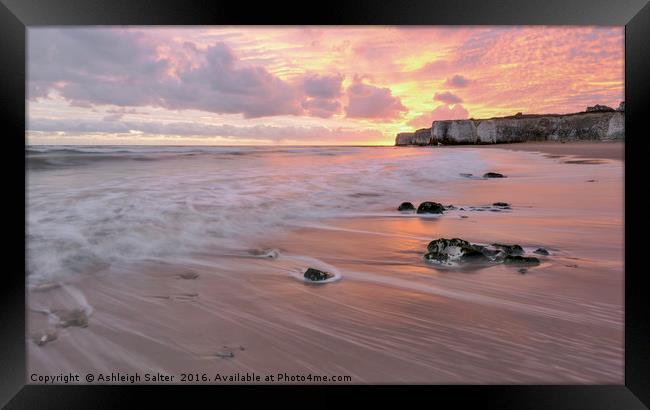 Sunrise at Botany Bay Framed Print by Ashleigh Salter