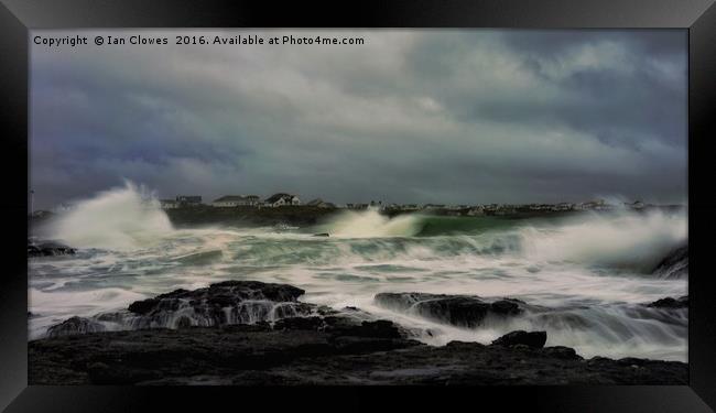      The storm before the calm                     Framed Print by Ian Clowes