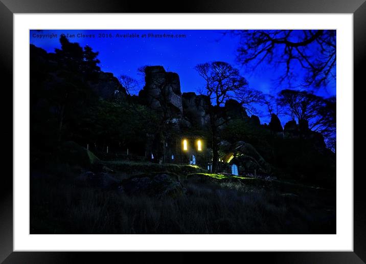                  The house in the rock             Framed Mounted Print by Ian Clowes