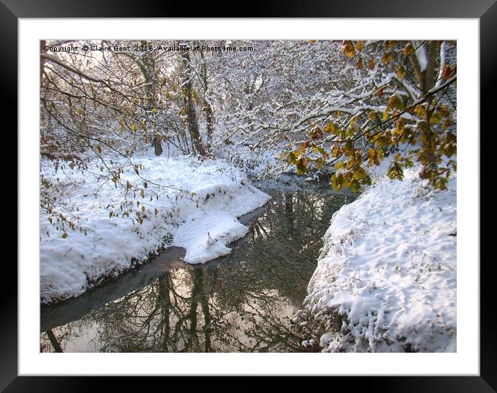 Snow dream Framed Mounted Print by Claire Gent
