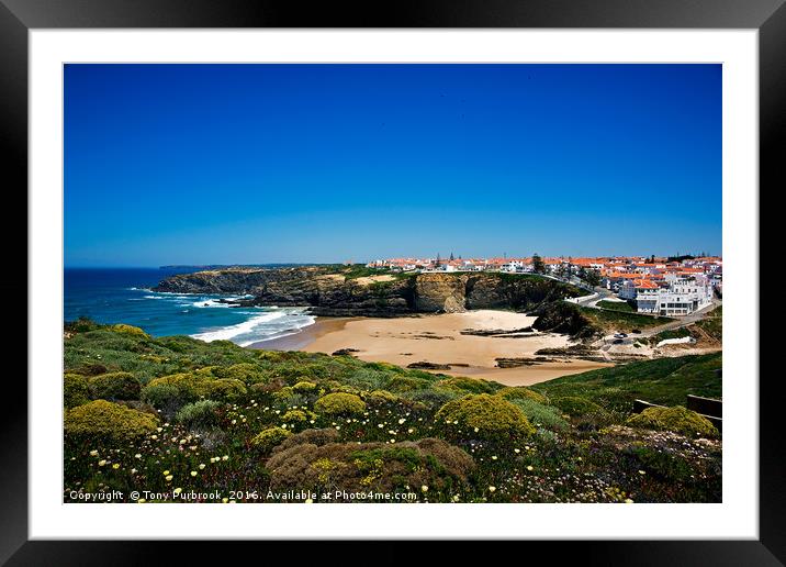 Zambujeira do Mar Framed Mounted Print by Tony Purbrook