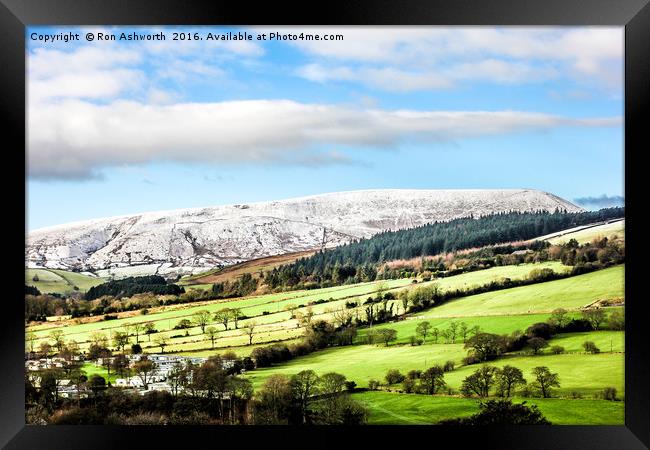 Pendle Hill in January 2016 Framed Print by Ron Ashworth