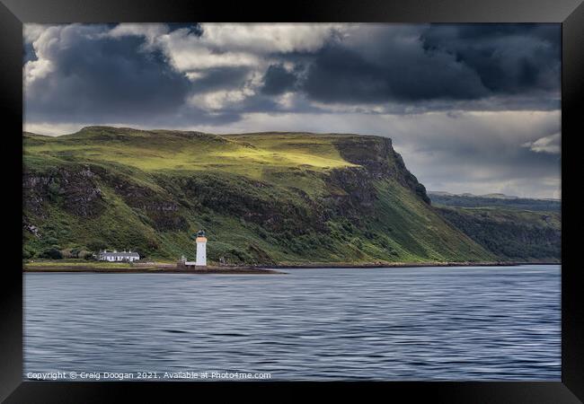 Rubha Gall Lighthouse - Isle of Mull Framed Print by Craig Doogan