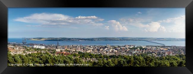 Dundee City Panorama Framed Print by Craig Doogan