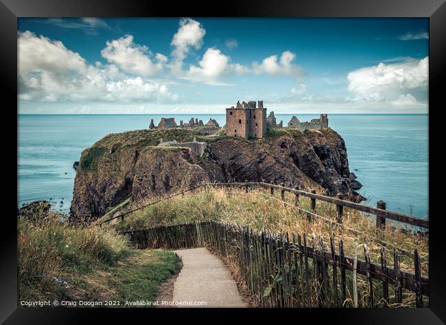 Dunnottar Castle - Scotland Framed Print by Craig Doogan