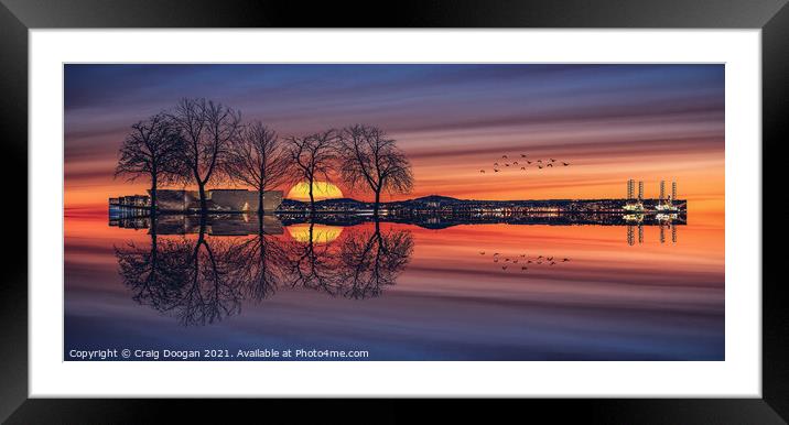 Dundee Guitar Composite Framed Mounted Print by Craig Doogan