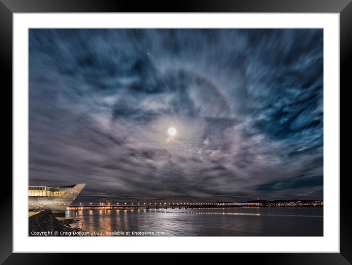 22 Degree Halo over the Tay Framed Mounted Print by Craig Doogan