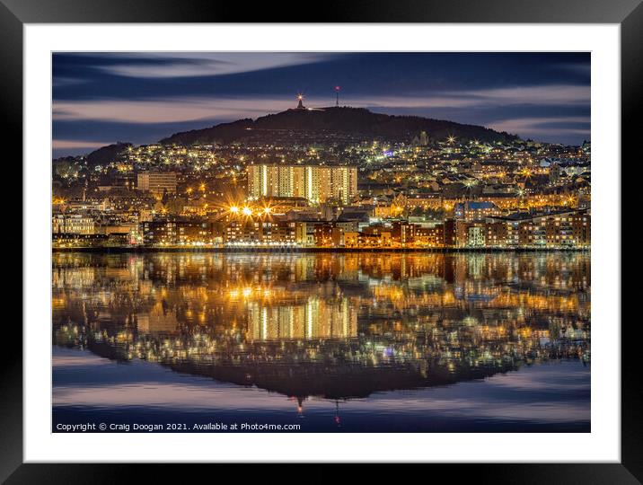 Dundee Reflections Framed Mounted Print by Craig Doogan