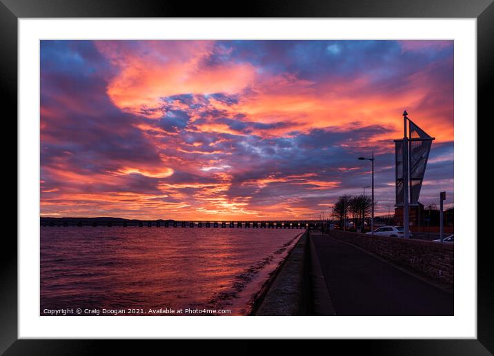 Riverside Dundee Framed Mounted Print by Craig Doogan