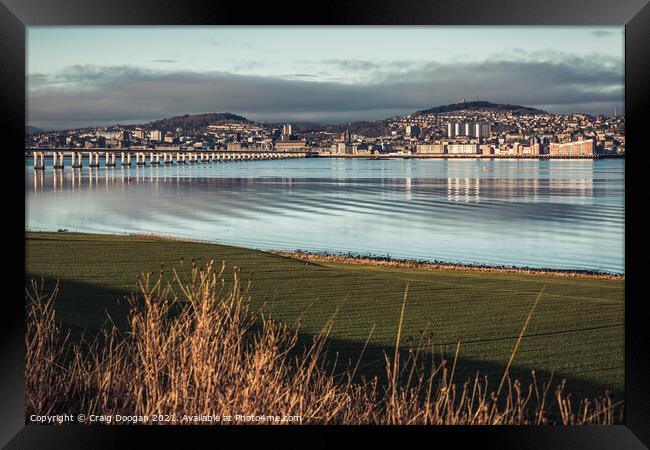 Dundee City View Framed Print by Craig Doogan