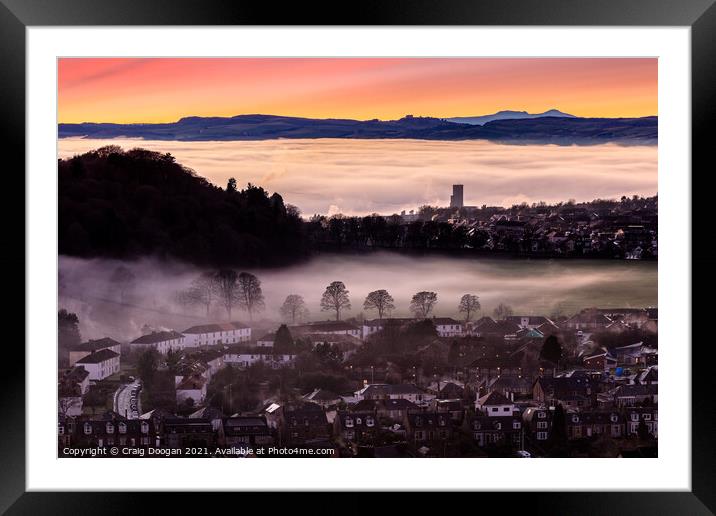 Fog over Lochee Park Dundee Framed Mounted Print by Craig Doogan