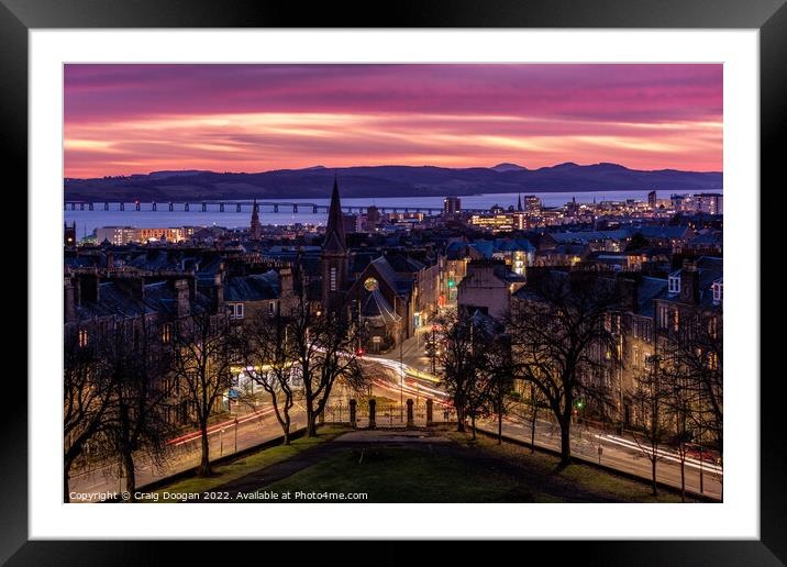View from the Morgan Academy Tower Framed Mounted Print by Craig Doogan