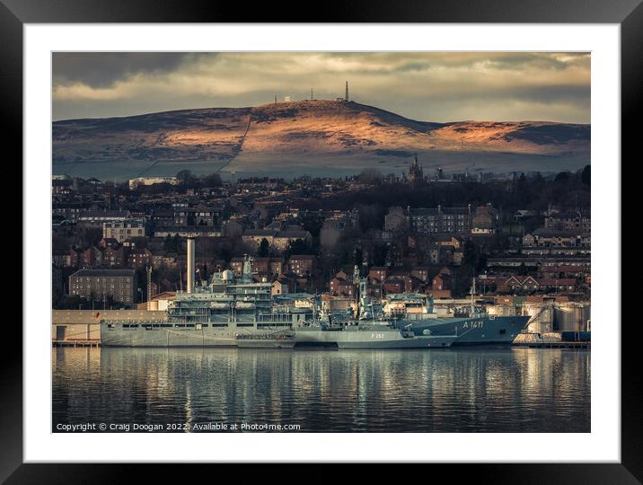 Berlin & Erfurt Nato Warships in Dundee Framed Mounted Print by Craig Doogan