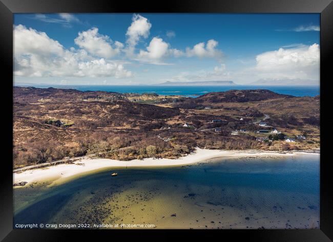 The Silver Sands of Morar Framed Print by Craig Doogan