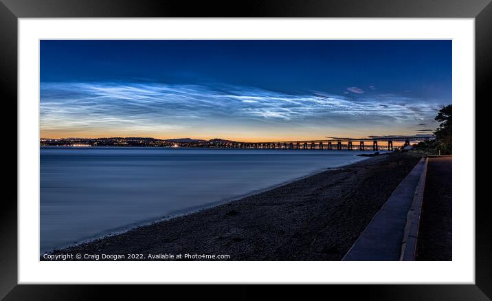 Noctilucent Clouds - Dundee Scotland Framed Mounted Print by Craig Doogan