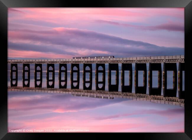 Tay Rail Bridge - Dundee Framed Print by Craig Doogan