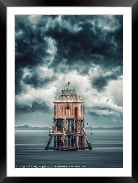Tayport Pile Lighthouse Framed Mounted Print by Craig Doogan