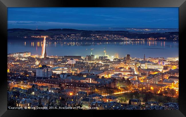Dundee City - Scotland Framed Print by Craig Doogan