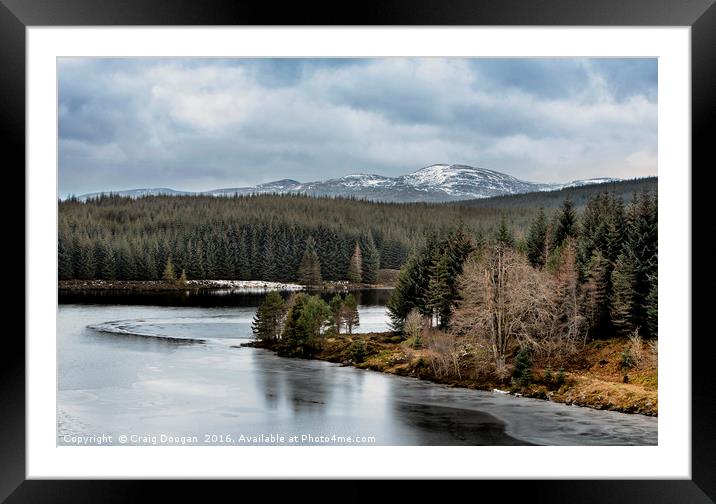 Loch Kennard - Scotland Framed Mounted Print by Craig Doogan