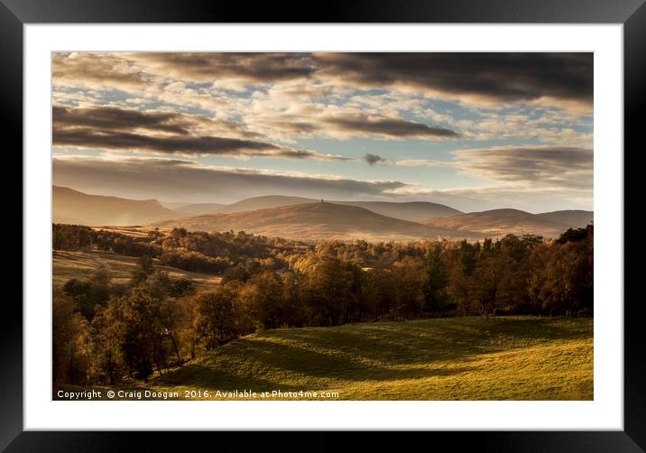 Glen Esk Framed Mounted Print by Craig Doogan